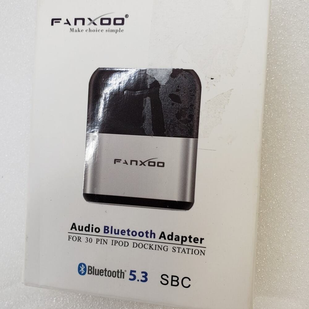 FANXOO 30-Pin Bluetooth 5.3 Audio Adapter Receiver for iPod Docking Station